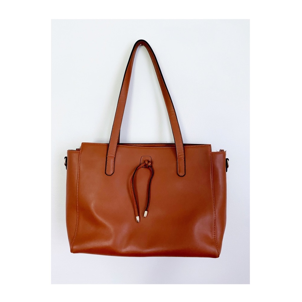 Brown Faux Leather Purse